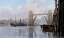 Tower Bridge, London, c1930s. Artist: Unknown
