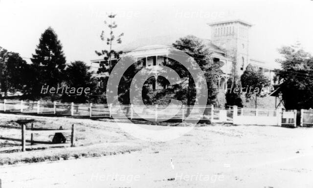 Brisbane General Hospital as seen from Bowen Bridge Road in Herston, c1879. Creator: Unknown.