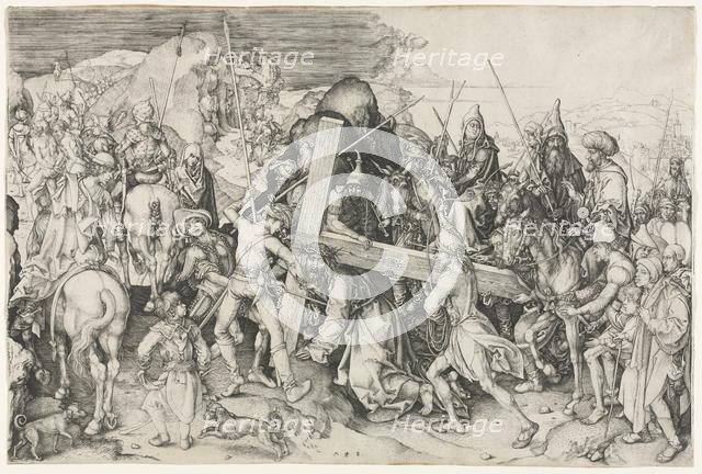 The bearing of the cross. Creator: Martin Schongauer (German, c.1450-1491).