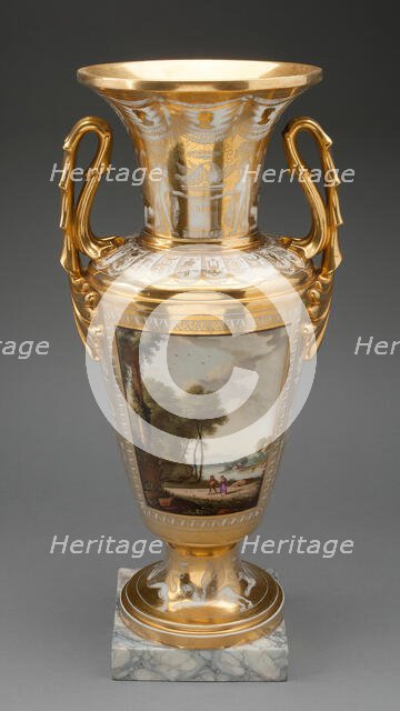 Vase, Paris, c. 1810. Creator: Neppel Porcelain Factory.