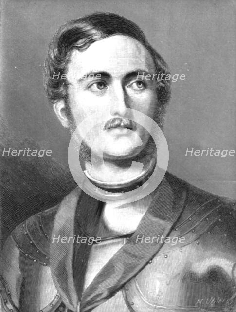 ''H.R.H. Prince Albert at the age of twenty four, from a miniature by Robert Thorburn', 1891. Creator: Robert Thorburn.