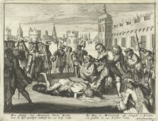Execution of the Duke of Monmouth, 15th July 1685 (etching) . Creator: Dutch School (17th Century).