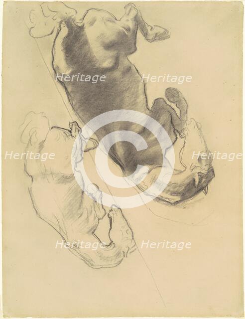 Studies for "The Fall of Gog and Magog", 1903-1916. Creator: John Singer Sargent.