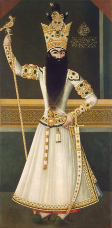 Portrait of Fath Ali Shah Standing', (1797-1834), 1810. Creator: Mihr Ali (active 1795-1830).