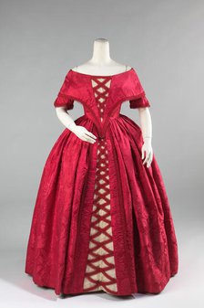 Ball gown, British, ca. 1842. Creator: Unknown.