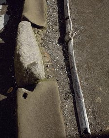 Canalization made from lead, Pompeii, Italy, 2002. Creator: LTL.