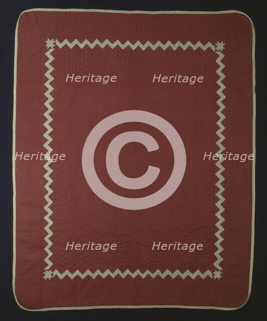 Bedcover (Amish Plain Quilt), Ohio, c.  1890. Creator: Unknown.