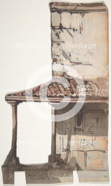 Design for a Stage Set at the Opéra, Paris, 1830-90. Creator: Eugene Ciceri.