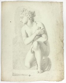 Statue of Crouching Venus, 1774. Creator: John Downman.