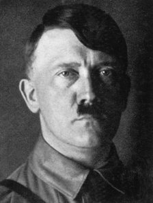 Adolf Hitler, Austrian born dictator of Nazi Germany, 1929. Artist: Unknown
