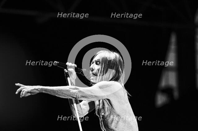 Iggy Pop performing live at the Alexandra Palace, London, 28 May 2025. Creator: Annapaola Marchesani.
