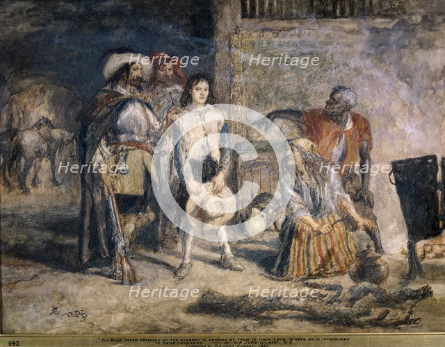 Gil Blas taken prisoner, 1892.  Artist: Sir John Gilbert