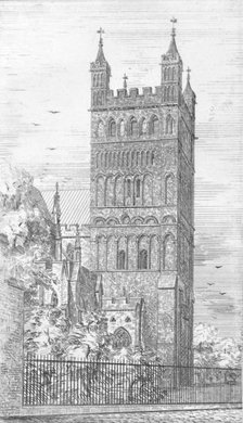 'Tower of North Transept. Exeter Cathedral', 1847. Creator: George Truefitt.