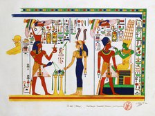 Mural from El-Kab, Egypt, 1841. Artist: Nestor l'Hote