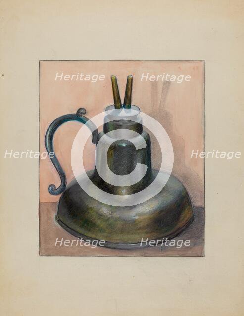 Lamp, 1935/1942. Creator: Albert J. Levone.