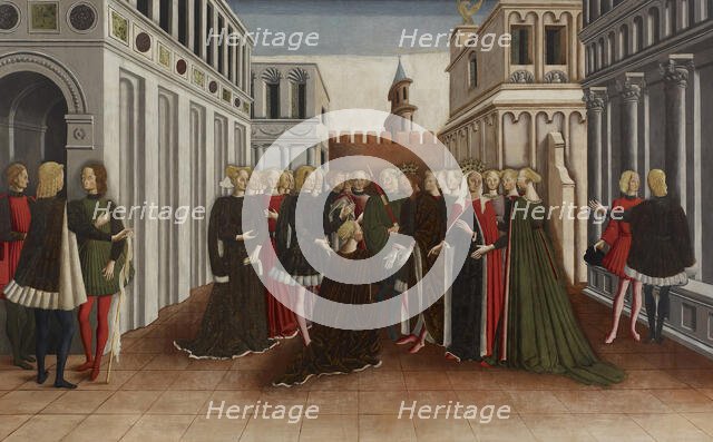 The Reception of Helen at Troy, c1468. Creator: Dario di Giovanni.