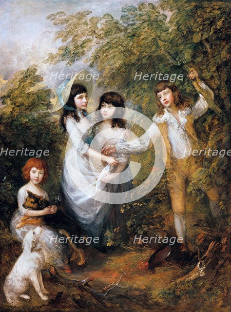 The Marsham Children, 1787. Artist: Gainsborough, Thomas (1727-1788)