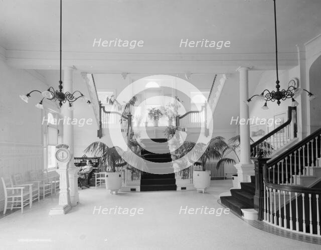 The Bath house foyer, Virginia Hot Springs, c.between 1910 and 1920. Creator: Unknown.