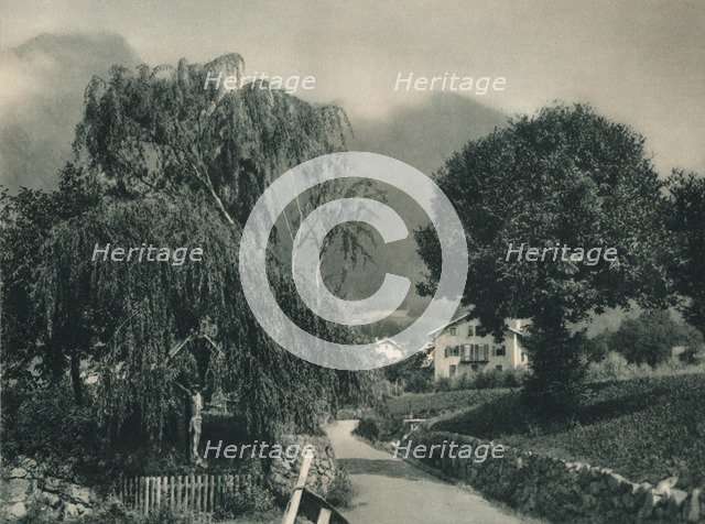 Road to Tyrol Castle, Merano, South Tyrol, Italy, 1927. Artist: Eugen Poppel.