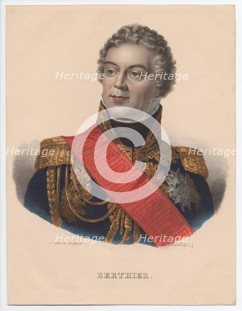 Louis-Alexandre Berthier (1753-1815), Prince de Wagram, Prince of Neuchâtel, 1835. Artist: Monanteuil, Jean-Jacques-François (1785-1860)