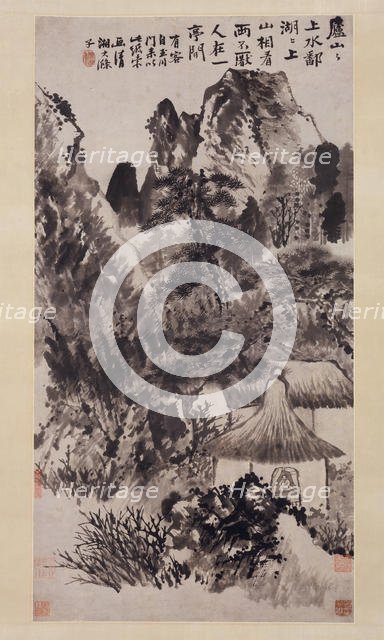 Hermitage in Mount Lu. Creator: Shitao.