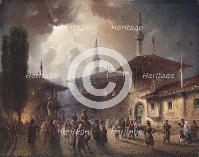 The Bakhchisaray Khan's Palace, 1857. Artist: Bossoli, Carlo (1815-1884)