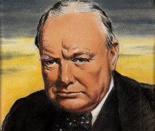 Winston Churchill, c1944. Creators: William Timym, Central Office of Information.