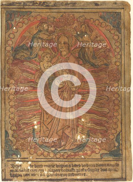 The Madonna and Child in a Rosary, c. 1490. Creator: Unknown.