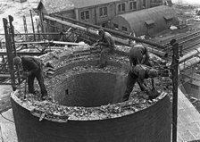 Demolition work Manvers Main colliery, Wath upon Dearne, South Yorkshire, September 1956. Artist: Michael Walters