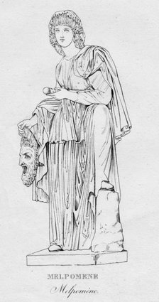 'Melpomene (Melpoméne)', c1850. Artist: Unknown.