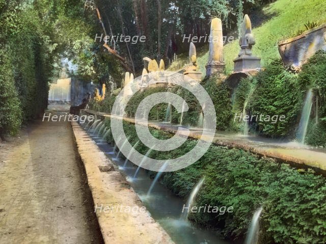 Villa d'Este, Tivoli, Lazio, Italy, 1925. Creator: Frances Benjamin Johnston.