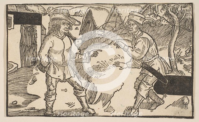 Heauton Timouroumenos, from The Comedies of Terence, 19th century reprint.n.d. Creator: Albrecht Durer.