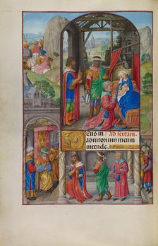 The Adoration of the Magi; Spinola Hours, about 1510-1520. Creator: Master of James IV of Scotland.