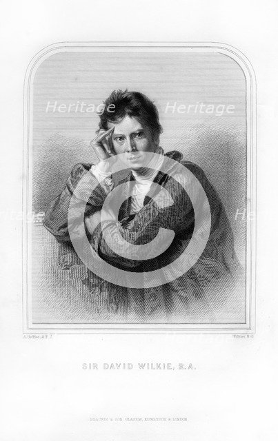 Sir David Wilkie, Scottish painter, (1870).Artist: William Holl