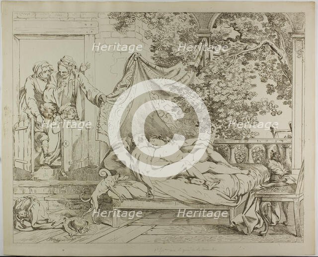 The Lovers, 1799. Creator: Johann Heinrich Ramberg.