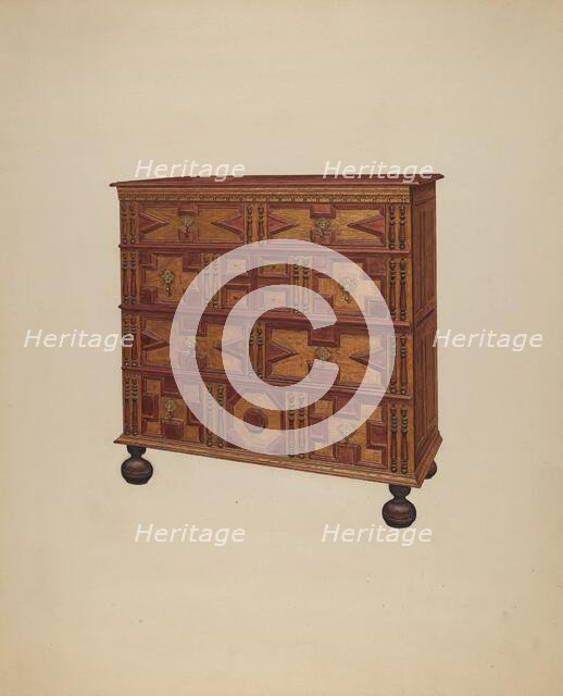 Chest of Drawers, c. 1938. Creator: Francis Borelli.