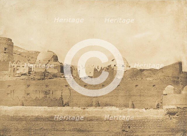 Tombeaux Musulmans à Siout, 1849-50. Creator: Maxime du Camp.