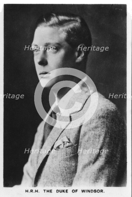 'HRH The Duke of Windsor', 1937. Artist: Unknown.