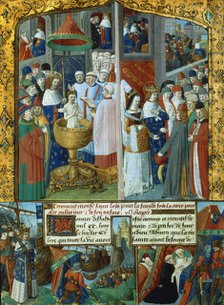 Scenes from the life of Louis IX, King of France, 13th century (15th century). Artist: Unknown