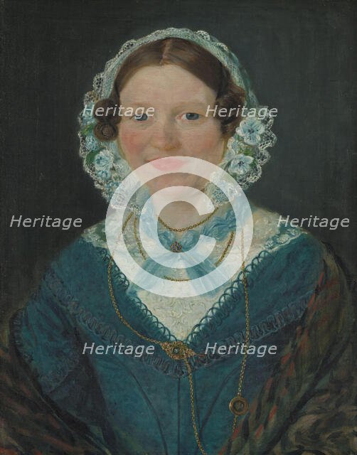 Portrait of Engel Marie Delphin, b. Lange, 1844. Creator: Matthias Stoltenberg.