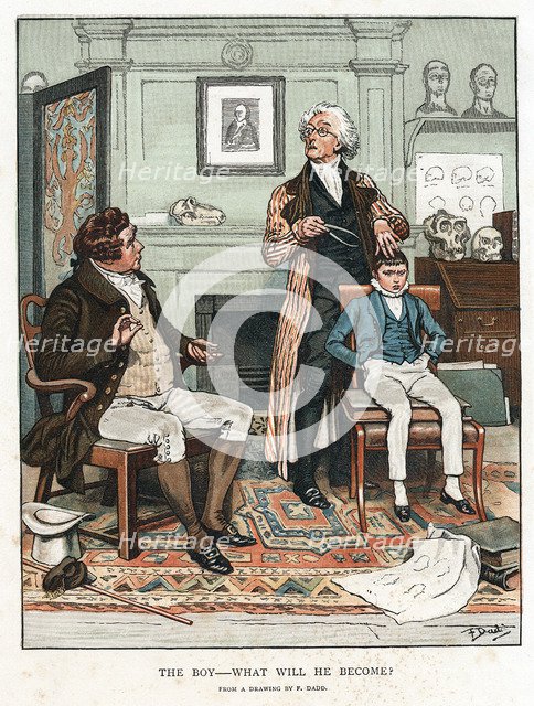 Phrenology, 1820 (1886). Artist: Frank Dadd