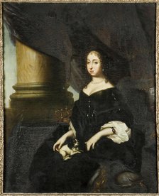 Portrait of Hedvig Eleonora of Holstein-Gottorp (1636-1715), Queen of Sweden, c. 1670. Creator: Ehrenstrahl, David Klöcker (1629-1698).