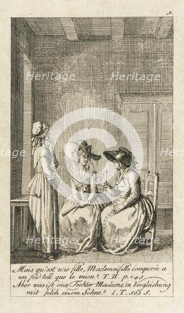 Cecilia or the Story of a Rich Orphan, 1787. Creator: Daniel Nikolaus Chodowiecki.