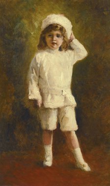 Portrait of the Successor to the throne Tsarevich Alexei Nikolaevich (1904-1918). Artist: Makovsky, Konstantin Yegorovich (1839-1915)