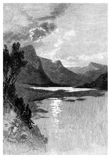 Valley Lake, Mount Gambier, South Australia, 1886.Artist: H Baker