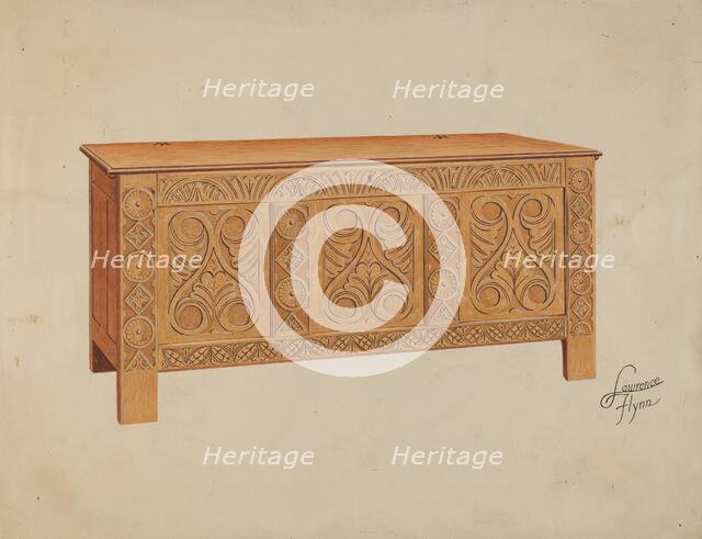 Blanket Chest, c. 1936. Creator: Lawrence Flynn.