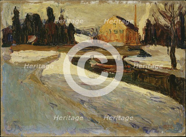 Schwabing, Winter Sun, 1901. Creator: Kandinsky; Wassily Vasilyevich (1866-1944).