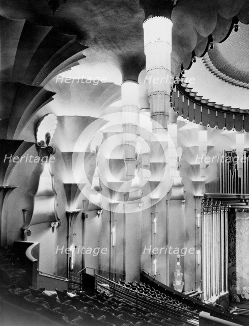 The auditorium of the New Victoria Cinema in Vauxhall Bridge Road, London, 1929. Artist: SW Newbery