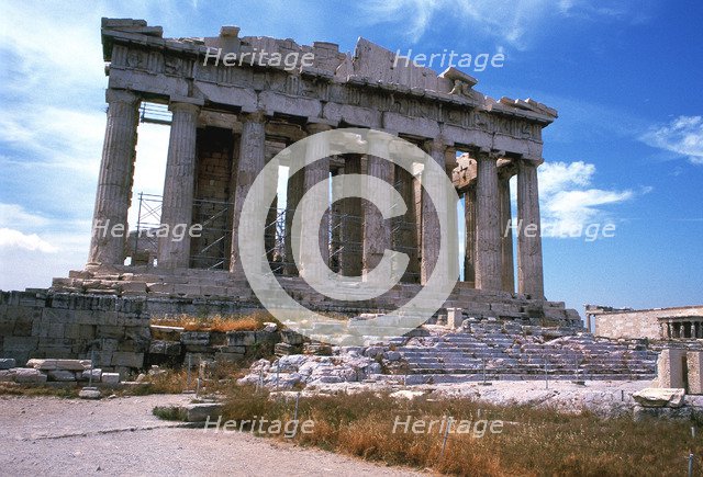 Parthenon on the Acropolis, Athens, 5th century BC. Artist: Unknown