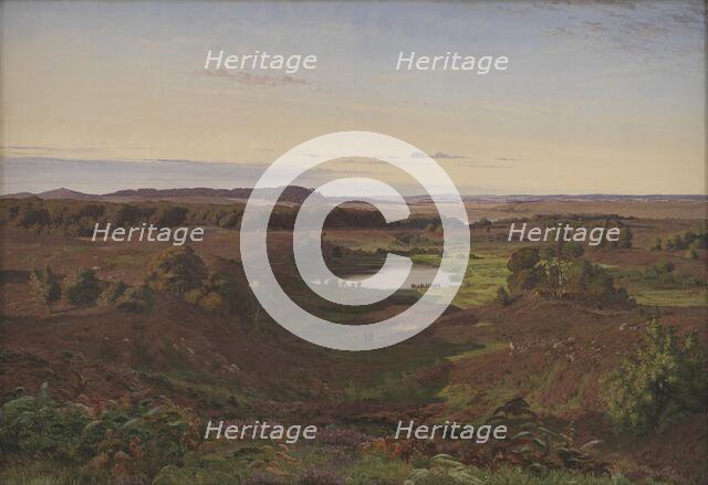 Landscape in the North of Zealand. Afternoon, 1849. Creator: Vilhelm Kyhn.